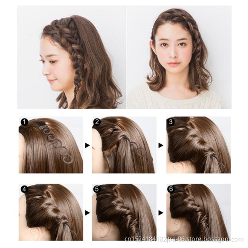 Multi-style Women Hair Accessories DIY Hair Styling Braiding Tools Magic Donut Hair Bun Maker Clips